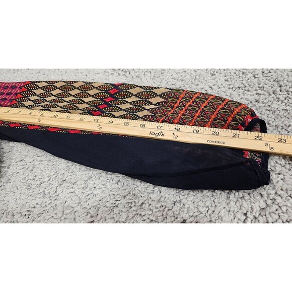 Anthropologie MAEVE Patchwork Dress Blouson Balloon Sleeve Boho Hippie Womens M - Picture 13 of 15